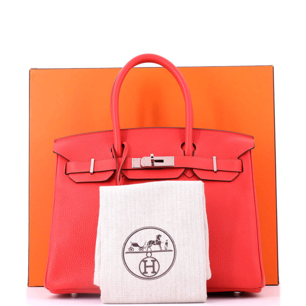Hermes Birkin 30 Red Togo with Palladium Hardware - Picture 2 of 8